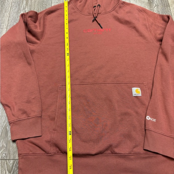 Carhartt Men's Brick Red Hoodie - Picture 7 of 11